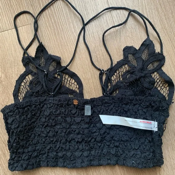 NWOT Free People One Adella Black Lace Bralette, Size XS - Picture 3 of 7
